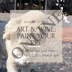 Wine & Art: Paint your Pet Online